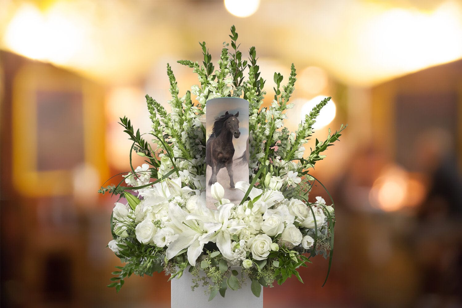 Wild Horses Biodegradable & Eco Friendly Burial or Scattering Urn / Tube for Ashes and Cremation Remains