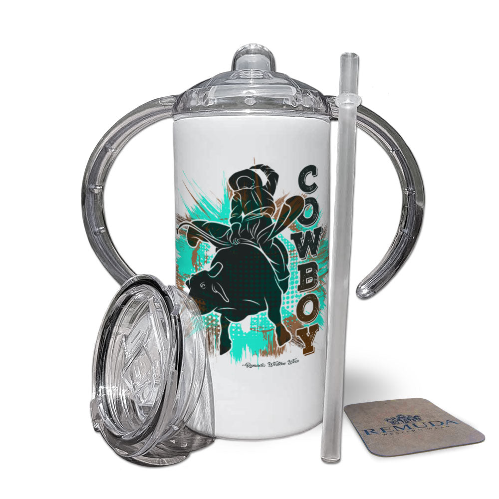 Cowboy Rodeo Bull Rider - Infant & Toddler Western Sippy Cup