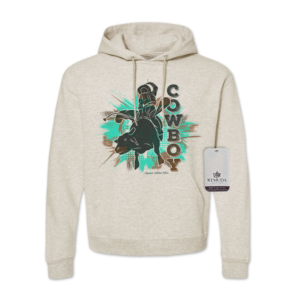 Cowboy Rodeo Bull Rider - Adult Unisex Western Hoodie