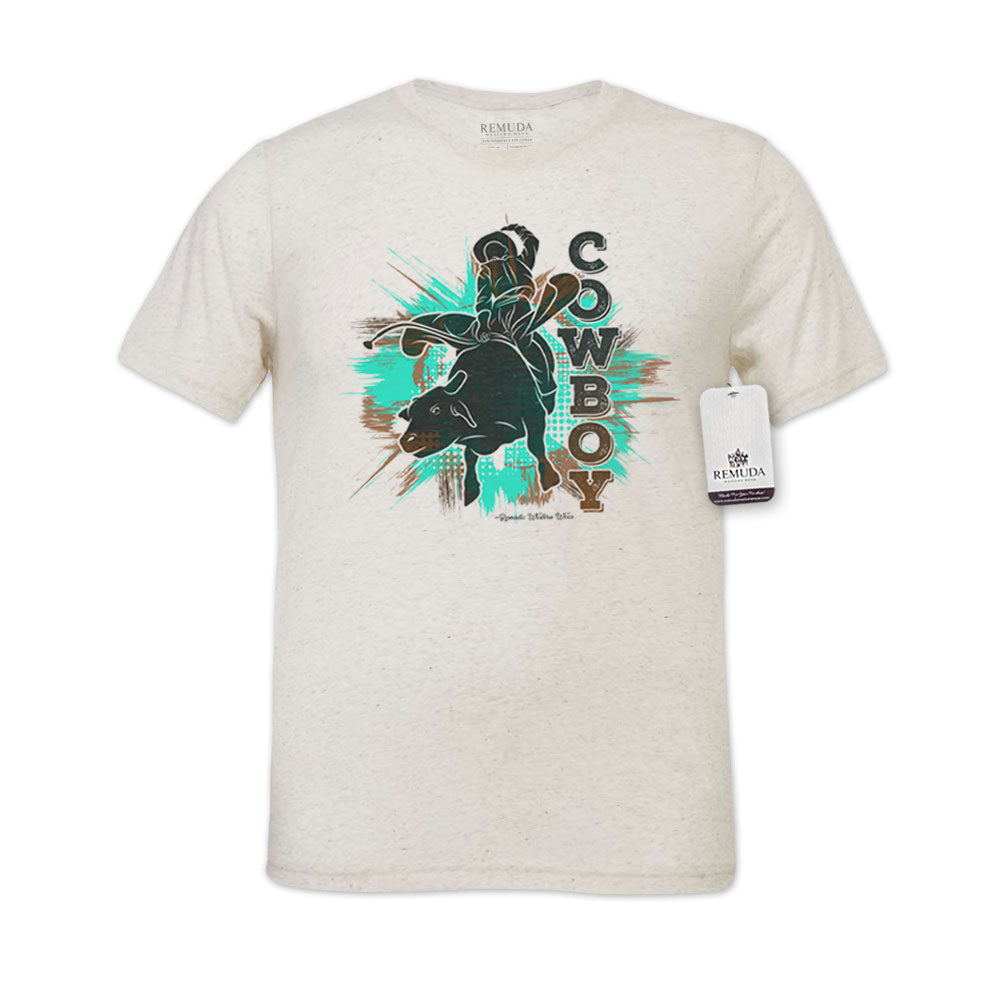 Cowboy Rodeo Bull Rider - Adult Unisex Western Tee T-Shirt
