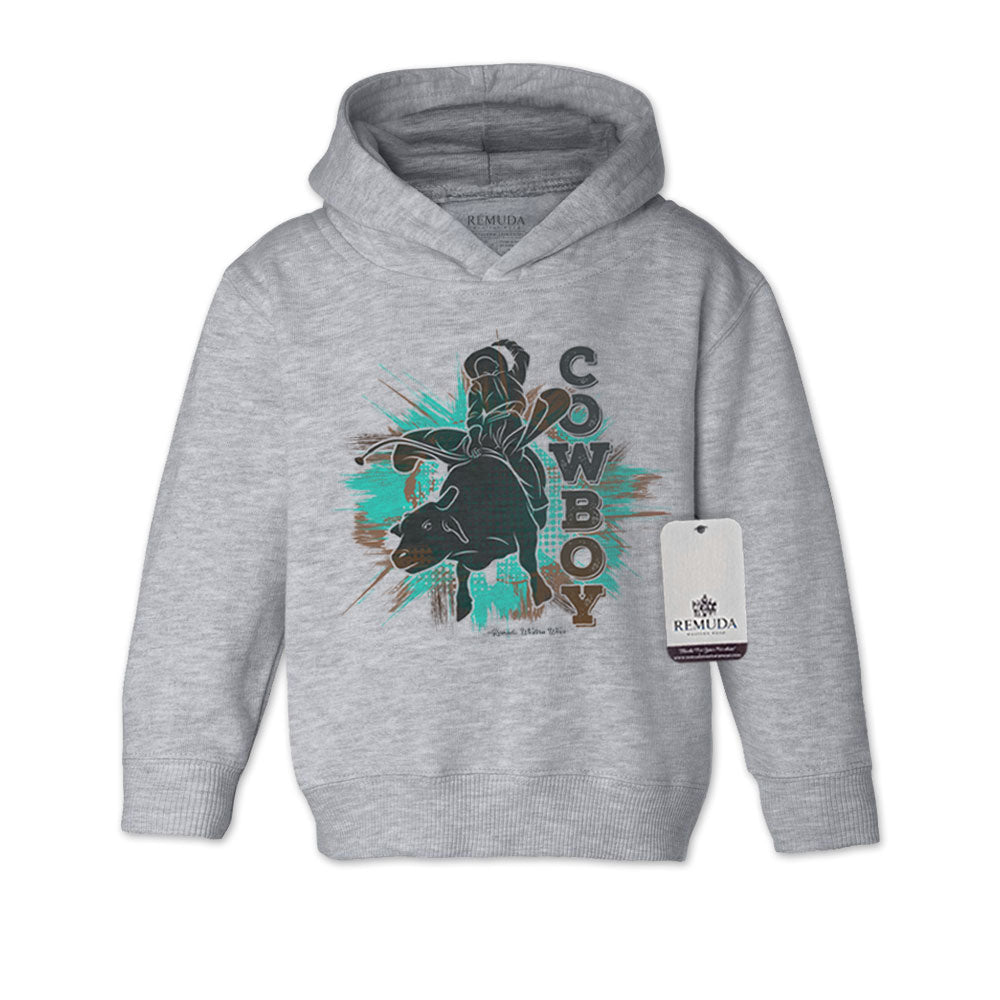 Cowboy Rodeo Bull Rider - Toddler Western Hoodie