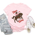 Cupid Aim For A Cowboy, Horse, Western, Country, Valentine's Day Theme Graphic Tee