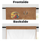 Baha Ranch Vintage Cowgirl Window Curtains 28"x40" (2-Piece) Made in America