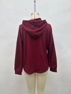 Full Size Waffle Knit Drawstring Long Sleeve Hoodie Plus Size