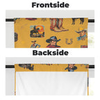 Baha Ranch Vintage Cowboy Collage Western Curtains 28" x 40" Made in America