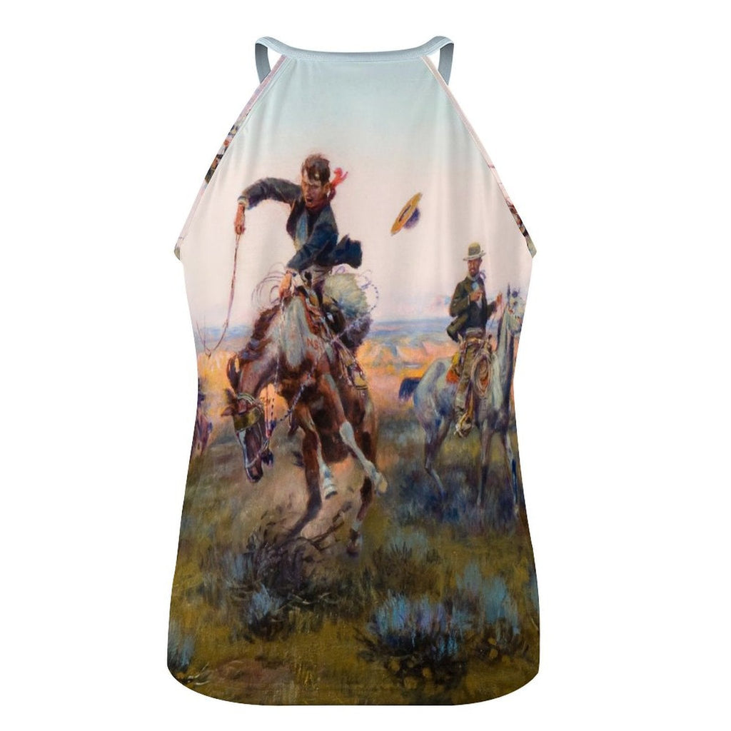 Baha Ranch Vintage Western Cowboy Women's Tank Top