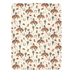 Baha Ranch Rodeo Cowboy Throw Blanket Ultra-Soft Micro Fleece Blanket 60" x 80" Made in America