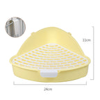 Rabbit Litter Box Bunny Corner Toilet Box Potty Trainer For Hamster Guinea Pig Ferret Rat Chinchialla Cage Pan