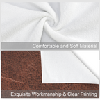 Baha Ranch Monogrammed Initial Western Leather Look Saddle Longhorn Cowboy Cowgirl Kitchen Dish Towels Made in America