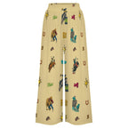 Baha Ranch The Last Roundup Rodeo High Waisted Wide Leg Pants
