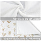 Baha Ranch Set of 4 Minimalistic Western Highland Cow Cattle Brands Kitchen Towels Made in America