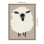 Sylvie Farm Sheep Framed Canvas by Hannah Beisang