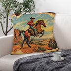 Baha Ranch Vintage Cowboy Pillow Case Made in America