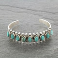 Turquoise Alloy Open Bracelets - 6 Styles