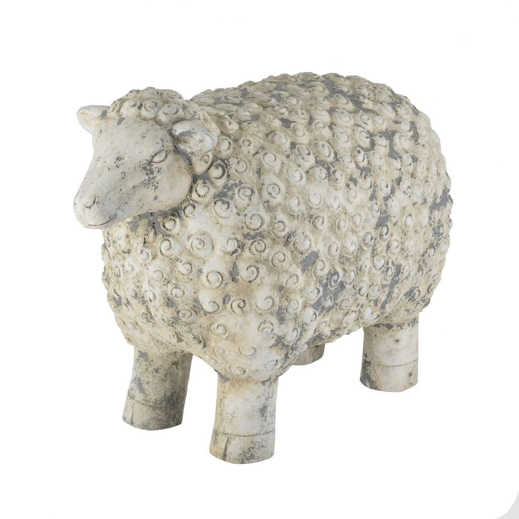 Magnesium Sheep Figurine with Weathered Finish