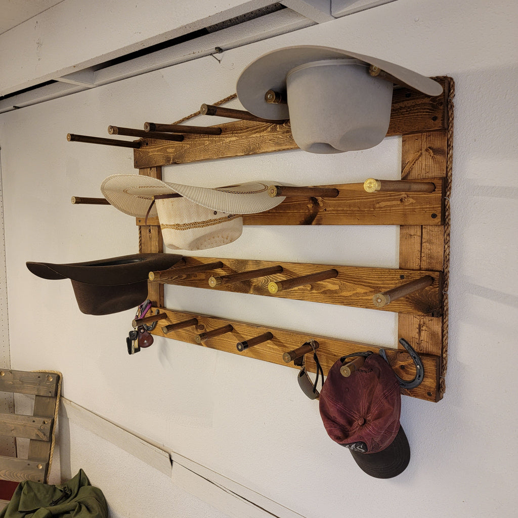 The 9-Hatter: Horizontal Wall-Hanging Western Organization