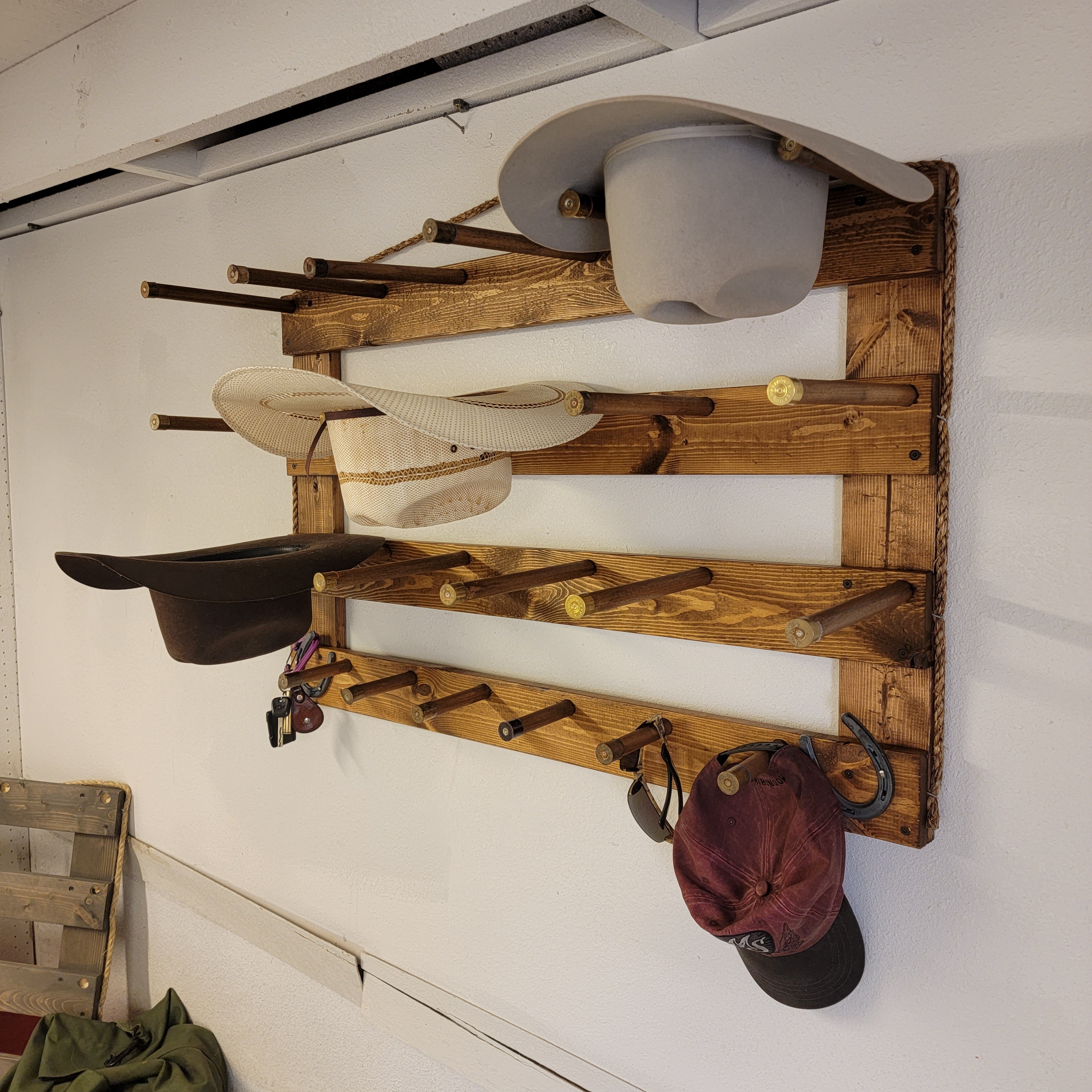 The 9-Hatter: Horizontal Wall-Hanging Western Organization