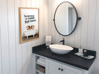 Blake Three Little Pigs in Vintage Bathtub Framed Printed Glass by Amy Peterson Art Studio