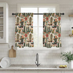 Baha Ranch Cactus and Boots Curtains 28"x40" (2-Piece) Made in America
