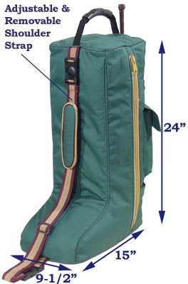 Derby Originals 600D Nylon Padded Tall English Riding Boot Carry Bag - available in multiple colors