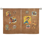 Baha Ranch Vintage Cowgirl Window Curtains 28"x40" (2-Piece) Made in America