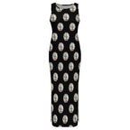 Baha Ranch Silver Concho Slit Maxi Dress