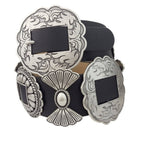 Fully Packed Concho Wide Western Belt — 2-Inch Width with 9 Conchos