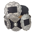 Fully Packed Concho Wide Western Belt — 2-Inch Width with 9 Conchos