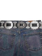 Fully Packed Concho Wide Western Belt — 2-Inch Width with 9 Conchos
