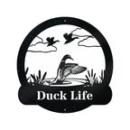 Great Outdoor Duck Monogram Metal Sign