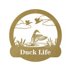 Great Outdoor Duck Monogram Metal Sign