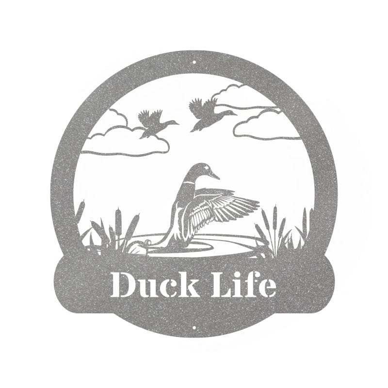 Great Outdoor Duck Monogram Metal Sign
