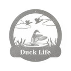 Great Outdoor Duck Monogram Metal Sign