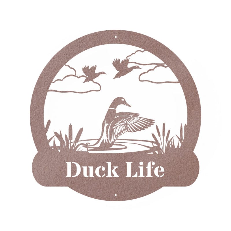Great Outdoor Duck Monogram Metal Sign