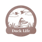 Great Outdoor Duck Monogram Metal Sign