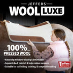 Jeffers WoolLuxe 100% Wool Equine Saddle Pad – Cushioned, Breathable, and Shock-Absorbing
