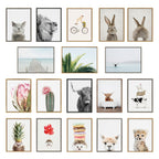 Sylvie Sheep Bangs Portrait, Animal Studio Black Nosed Sheep and Dorper Sheep Framed Canvas Art Set by Amy Petrson Art Studio