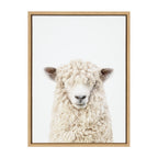 Sylvie Sheep Bangs Portrait Framed Canvas by Amy Peterson Art Studio