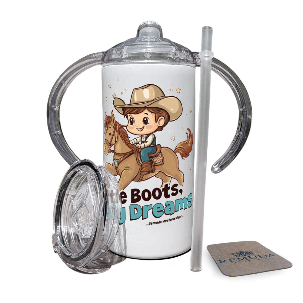 Little Boots, Big Dreams Cowboy - Infant & Toddler Western Sippy Cup