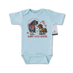Mommy's Little Valentine Cowboy  - Infant Boys One Piece Western Romper