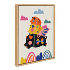 Sylvie Flying Pigs Framed Canvas by Rachel Lee of My Dream Wall