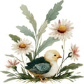 Farmhouse Chicken Decor Fabric Panel 12