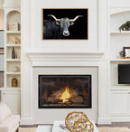 Sylvie Tudanca Cow Longhorn Bull Cattle Animal Framed Canvas by Xyo