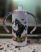 SPOOKY - Kids Western Halloween Horse Sippy Cup w/ Transition Lid