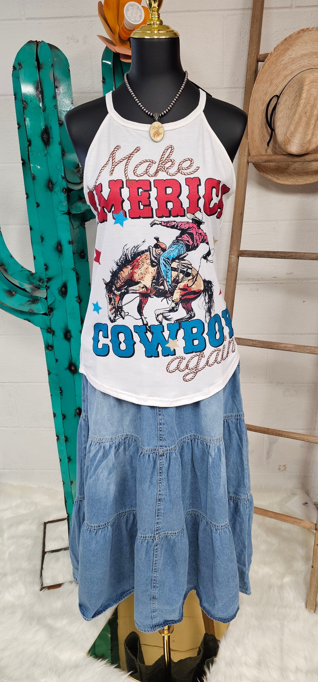 Baha Ranch Make America Cowboy Again Rodeo Tank
