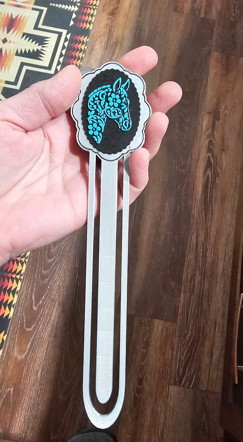 Baha Ranch 3D Horse Equine Bookmark Earrings Pin Magnet made in America