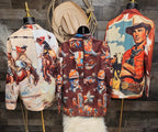 Baha Ranch Yeehaw Cowboy Vintage Western Retro Blazer
