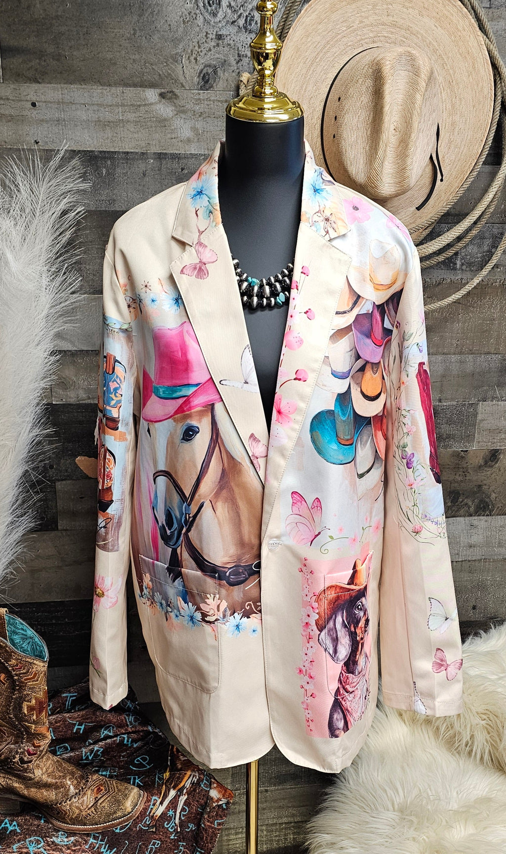 Baha Ranch Danilo Painted Cowgirl Western Blazer