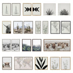 Sylvie Texas Longhorn Cow Lick 1 2 3 Framed Canvas by The Creative Bunch Studio
