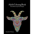 Goats Adult Coloring Book: Stress Relieving Goat Designs - Paperback